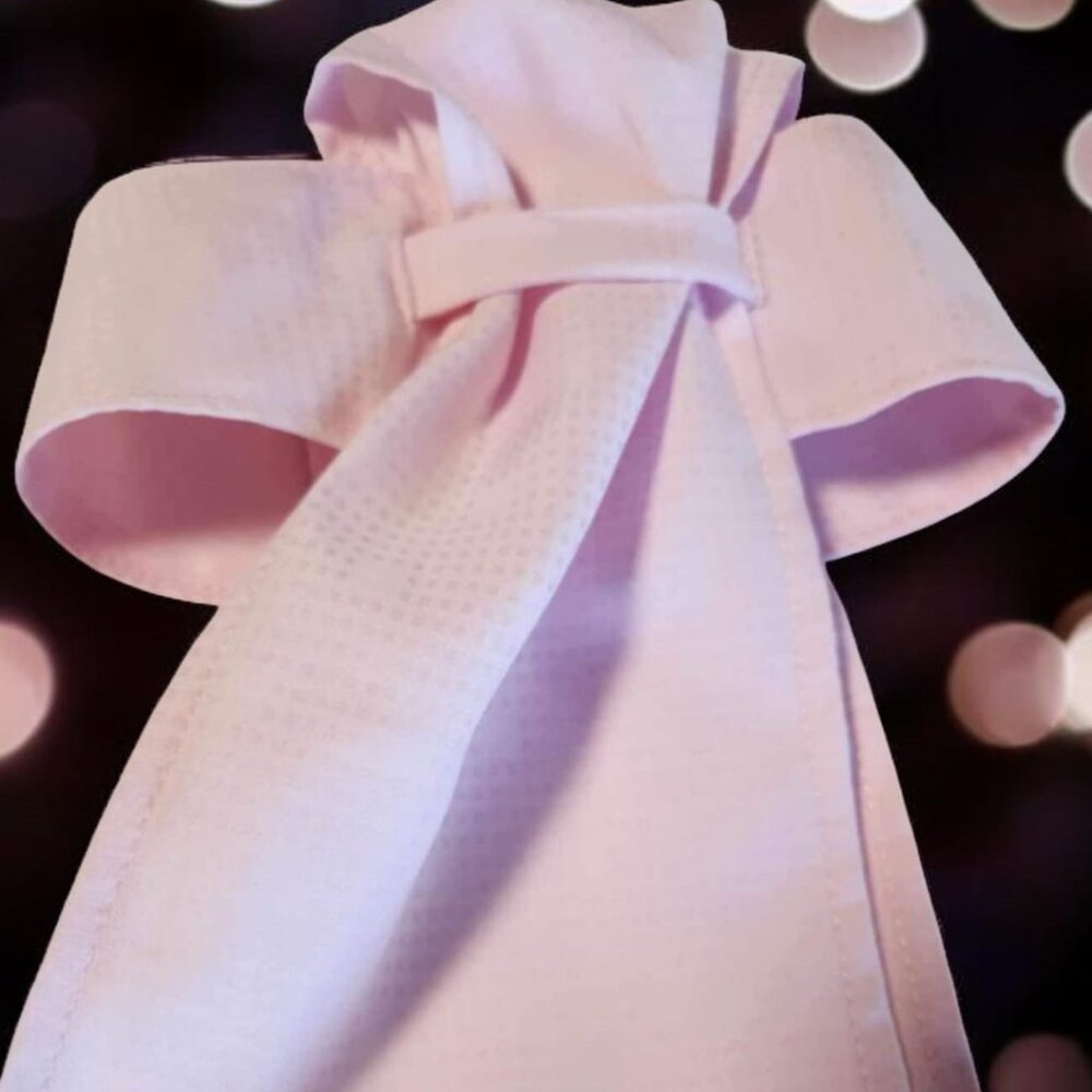 STOCK TIE for Equestrians Pre-Tied PINK DOT OSFA New by ORNAMENTS